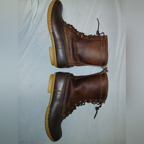 Brown Leather Men's Bean Boots By L.L.Bean Size 12 - Picture 1 of 5